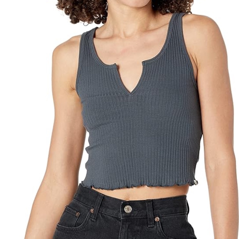 Light Gray Billabong Womens Notch Tank | L